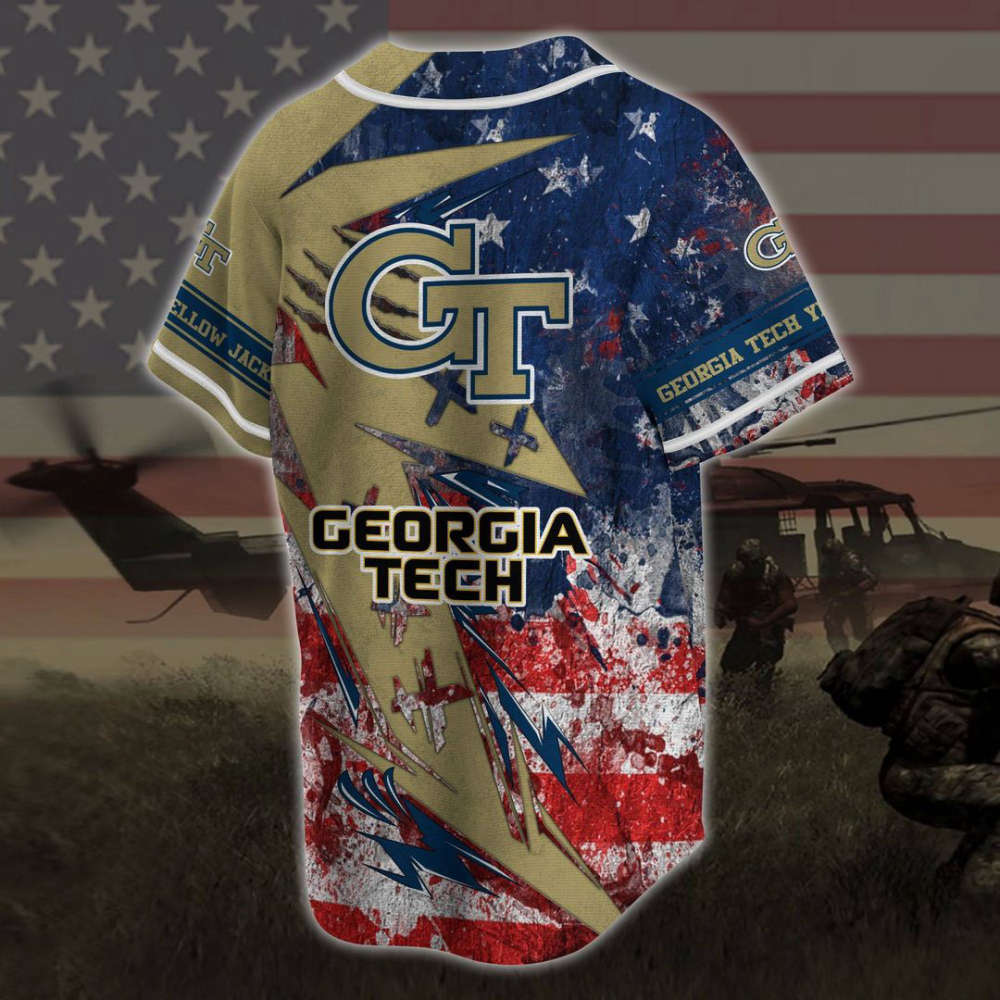 Georgia Tech Yellow Jackets Baseball Jersey Fan Gifts - lylyprint.com