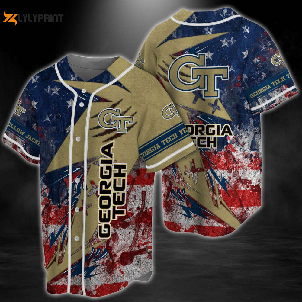 Georgia Tech Yellow Jackets Baseball Jersey Fan Gifts - lylyprint.com