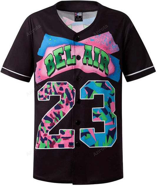 Personalized Black Shirts Hip Hop 90S Fashion Custom Number Idea Gift For Fans Baseball Jersey