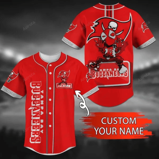 Tampa Bay Buccaneers Personalized Baseball Jersey Bg74