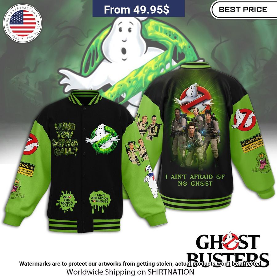 Ghostbusters Who You Gonna Call Baseball Jacket