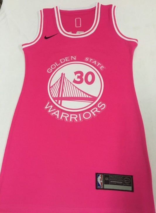 golden state warriors #30 stephen curry Warriors 30 # Curry Pink Women Dress Size s-xl Style 1