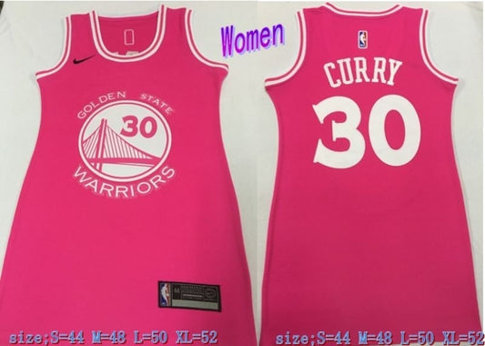 golden state warriors #30 stephen curry Warriors 30 # Curry Pink Women Dress Size s-xl Style 3