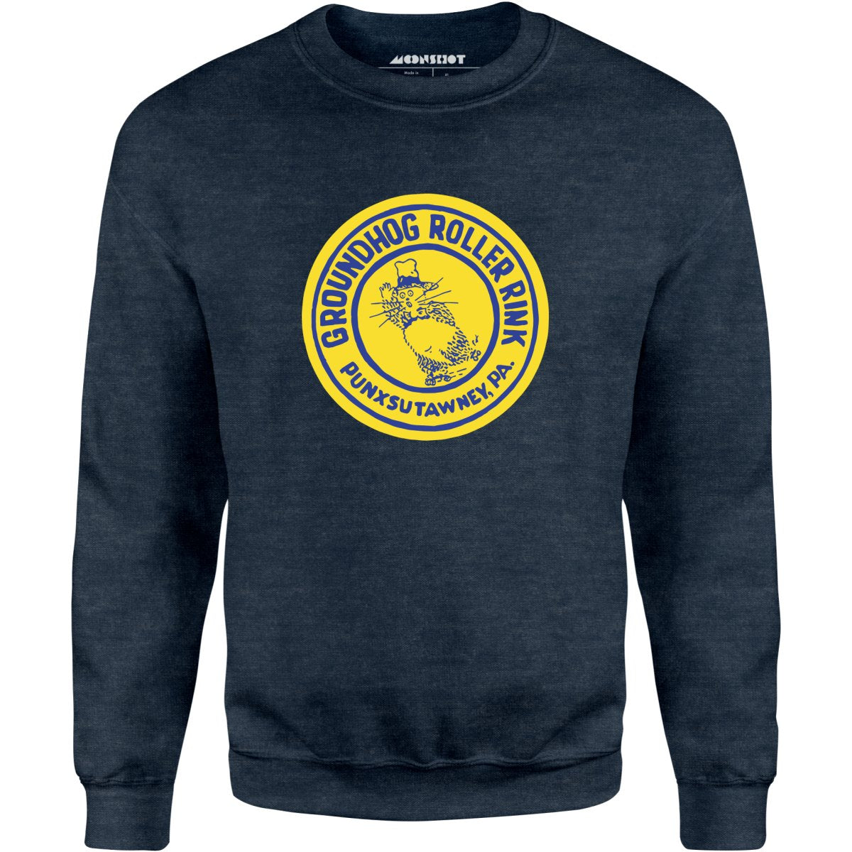 Groundhog Roller Rink - Punxsutawney, PA - Vintage Roller Rink - Unisex Sweatshirt