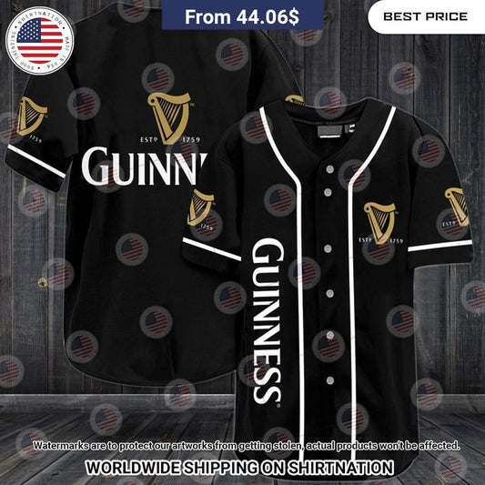 Guinness Beer Baseball Shirt