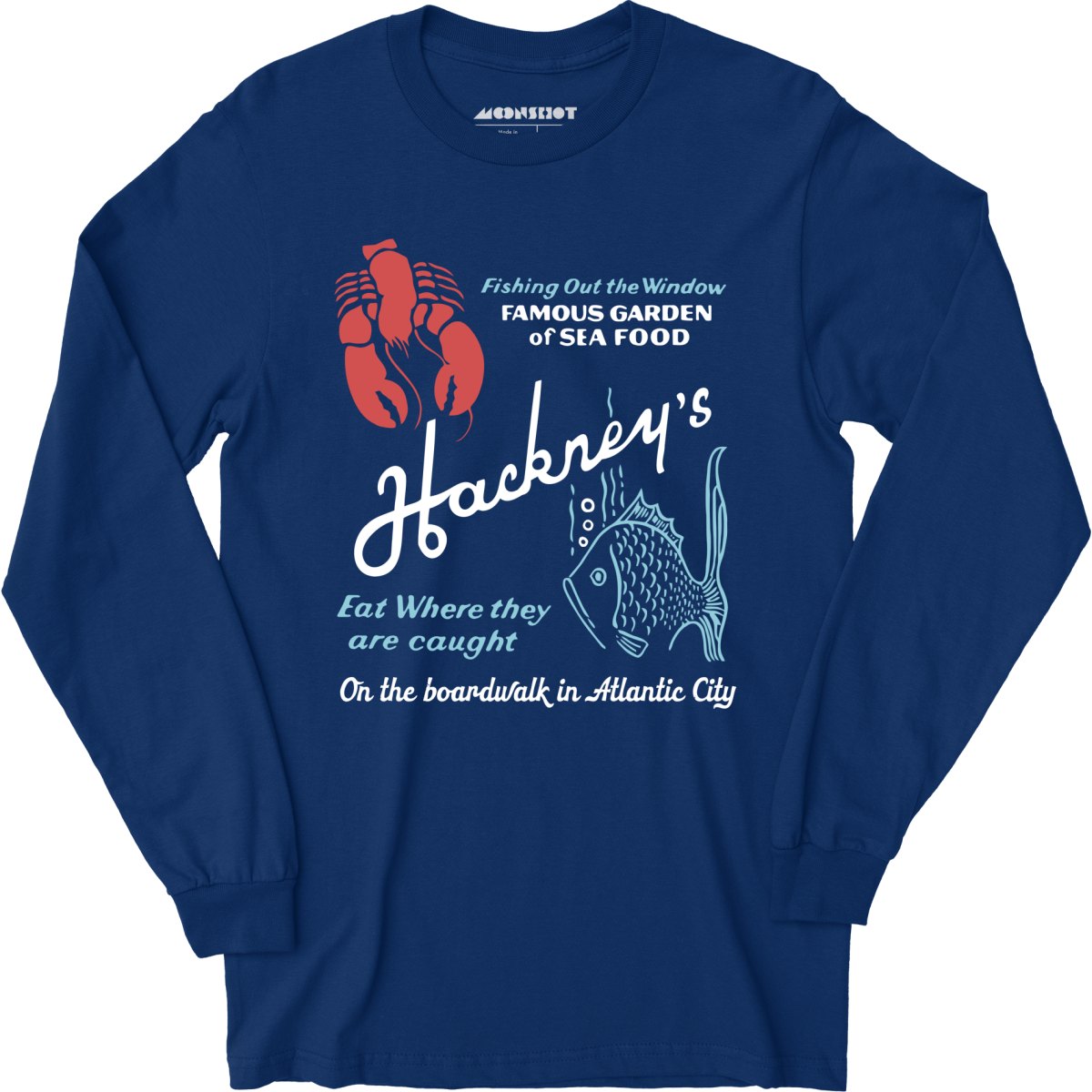 Hackney's - Atlantic City, NJ - Vintage Restaurant - Long Sleeve T-Shirt
