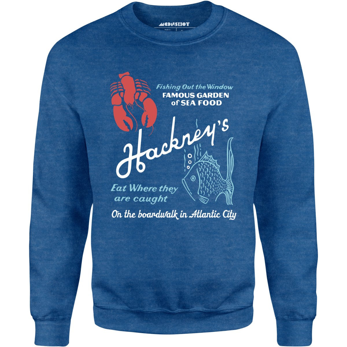 Hackney's - Atlantic City, NJ - Vintage Restaurant - Unisex Sweatshirt