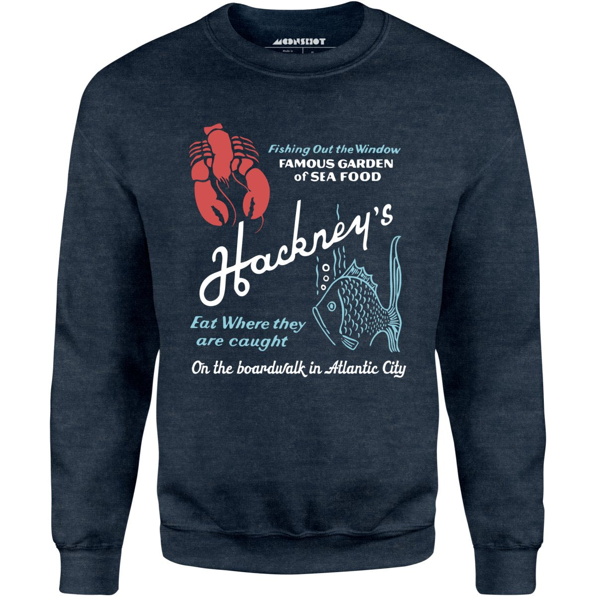Hackney's - Atlantic City, NJ - Vintage Restaurant - Unisex Sweatshirt