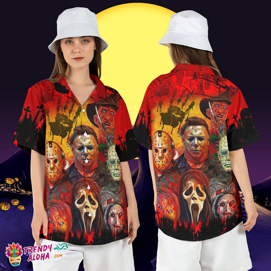 Halloween Horror Friends Slasher Michael Jason Freddy Aloha