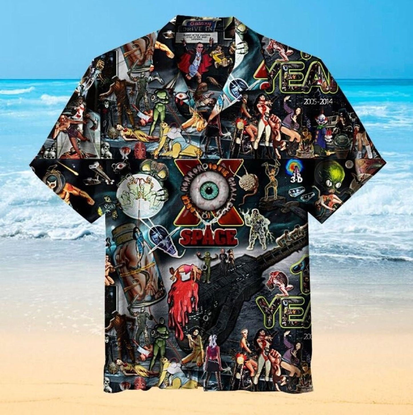 Halloween Horror Theme Summer Trendy Hawaiian Shirt