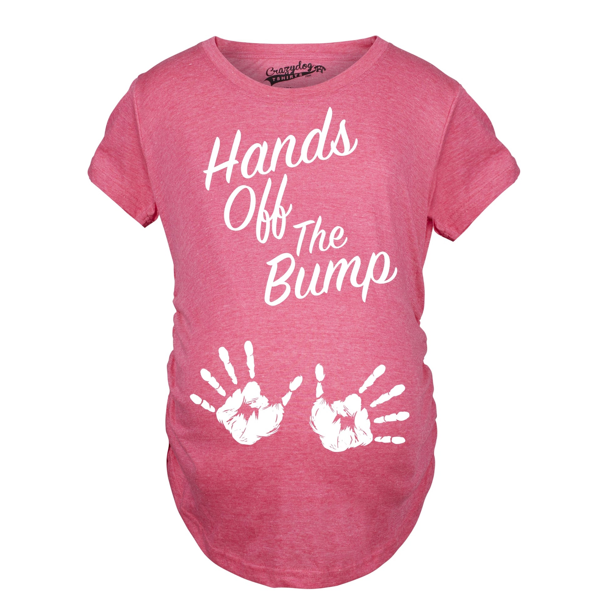 Hands Off The Bump Maternity T Shirt Hoodie, Sweatshirt | InkThreadWorks.com (Image 3)