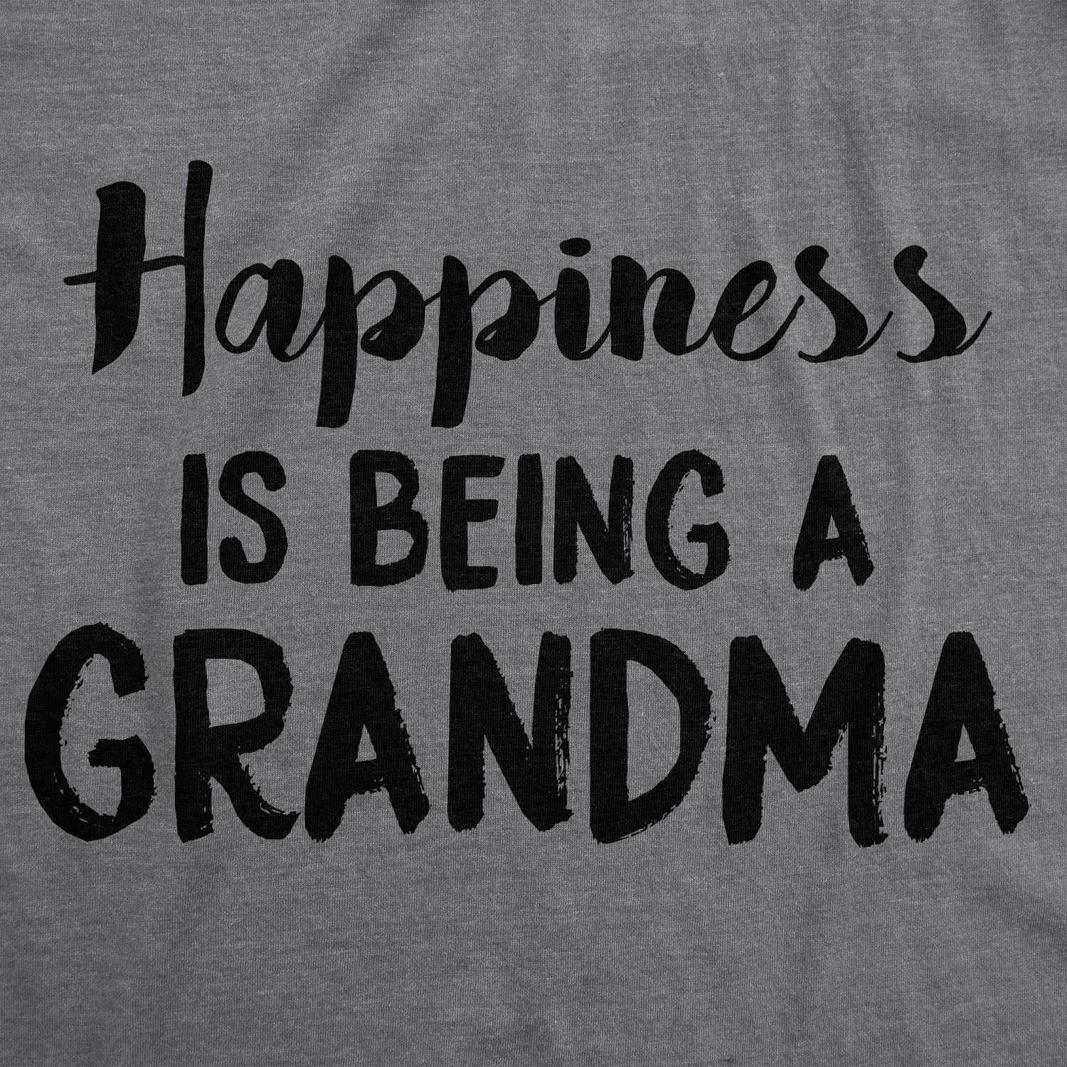 Happiness Is Being a Grandma Women's T Shirt Hoodie, Sweatshirt | InkThreadWorks.com (Image 2)