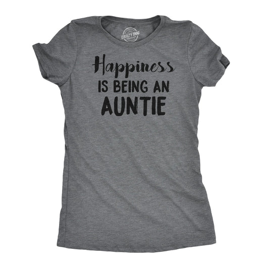 Happiness is Being an Auntie Women's T Shirt Hoodie, Sweatshirt | InkThreadWorks.com (Image 1)