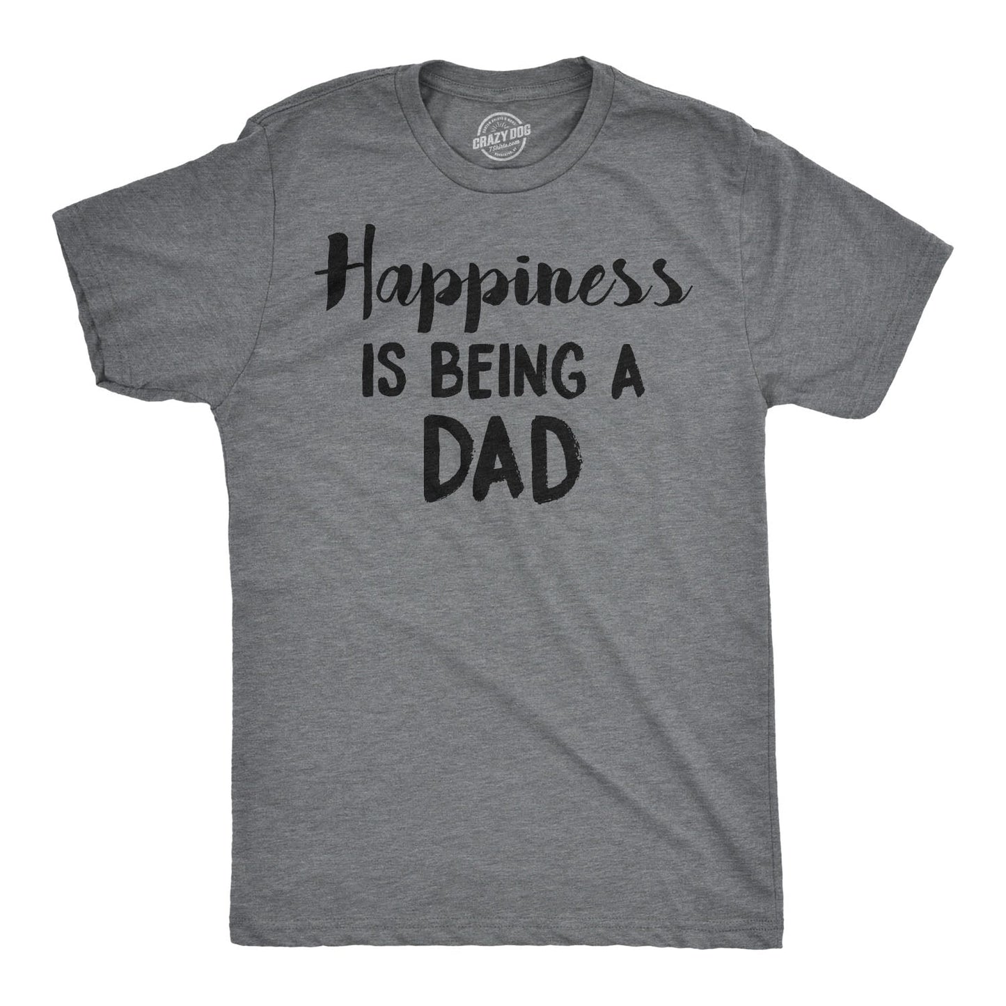 Happiness Is Being a Dad Men's T Shirt Hoodie, Sweatshirt | InkThreadWorks.com (Image 1)