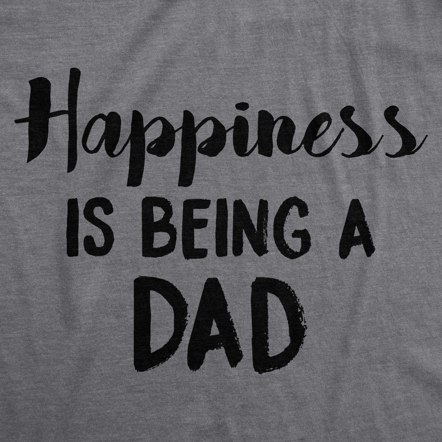 Happiness Is Being a Dad Men's T Shirt Hoodie, Sweatshirt | InkThreadWorks.com (Image 2)