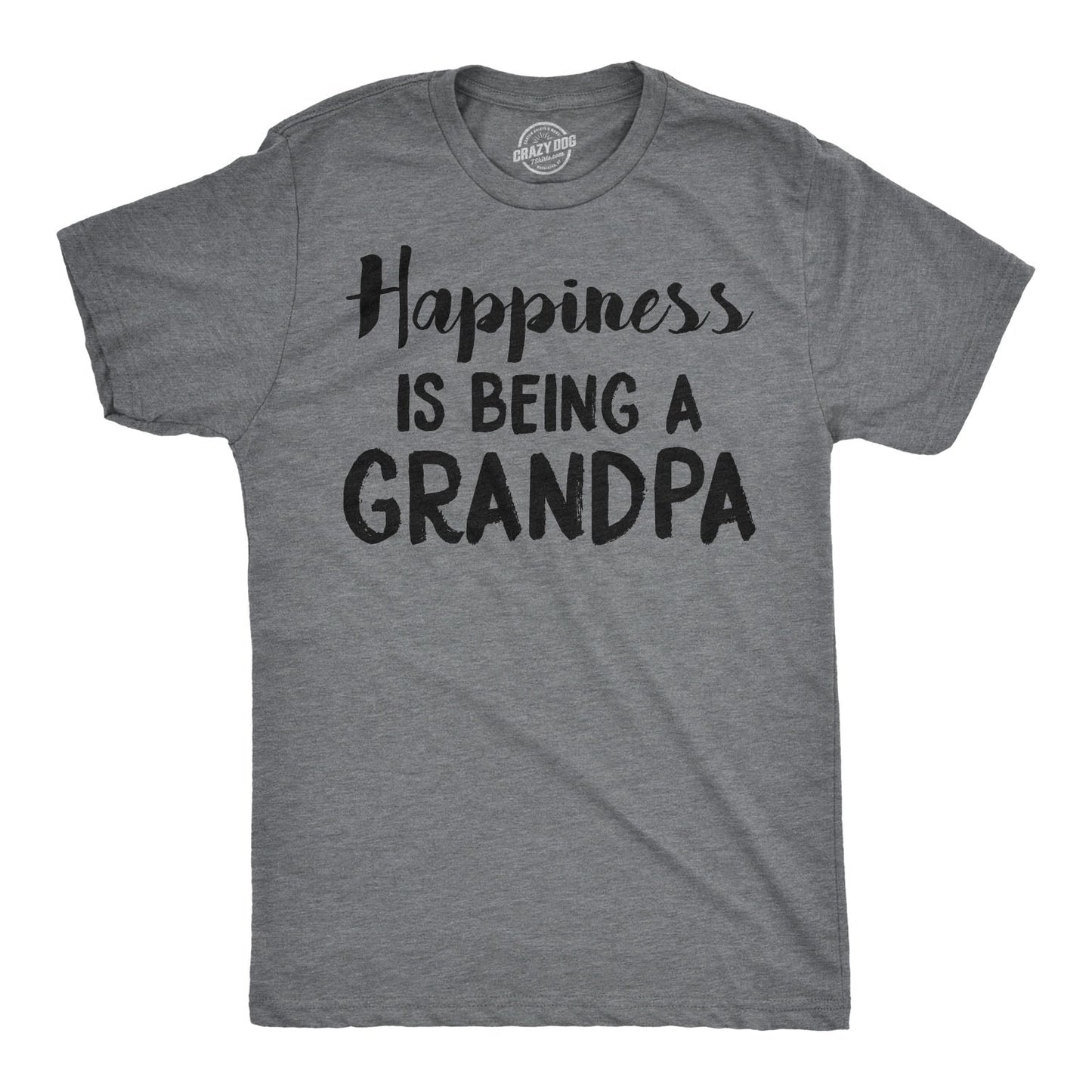 Happiness is Being a Grandpa Men's T Shirt Hoodie, Sweatshirt | InkThreadWorks.com (Image 1)