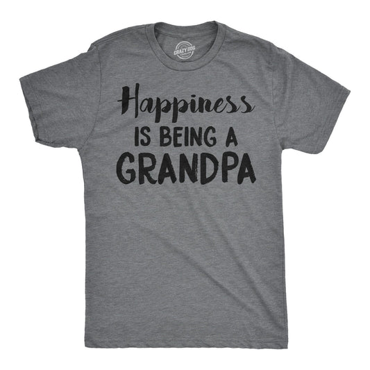 Happiness is Being a Grandpa Men's T Shirt Hoodie, Sweatshirt | InkThreadWorks.com (Image 1)