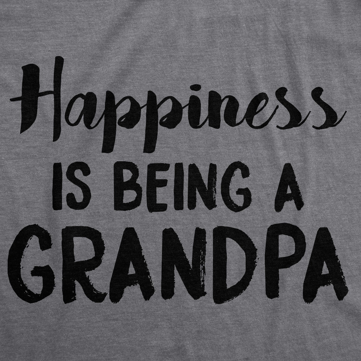 Happiness is Being a Grandpa Men's T Shirt Hoodie, Sweatshirt | InkThreadWorks.com (Image 2)