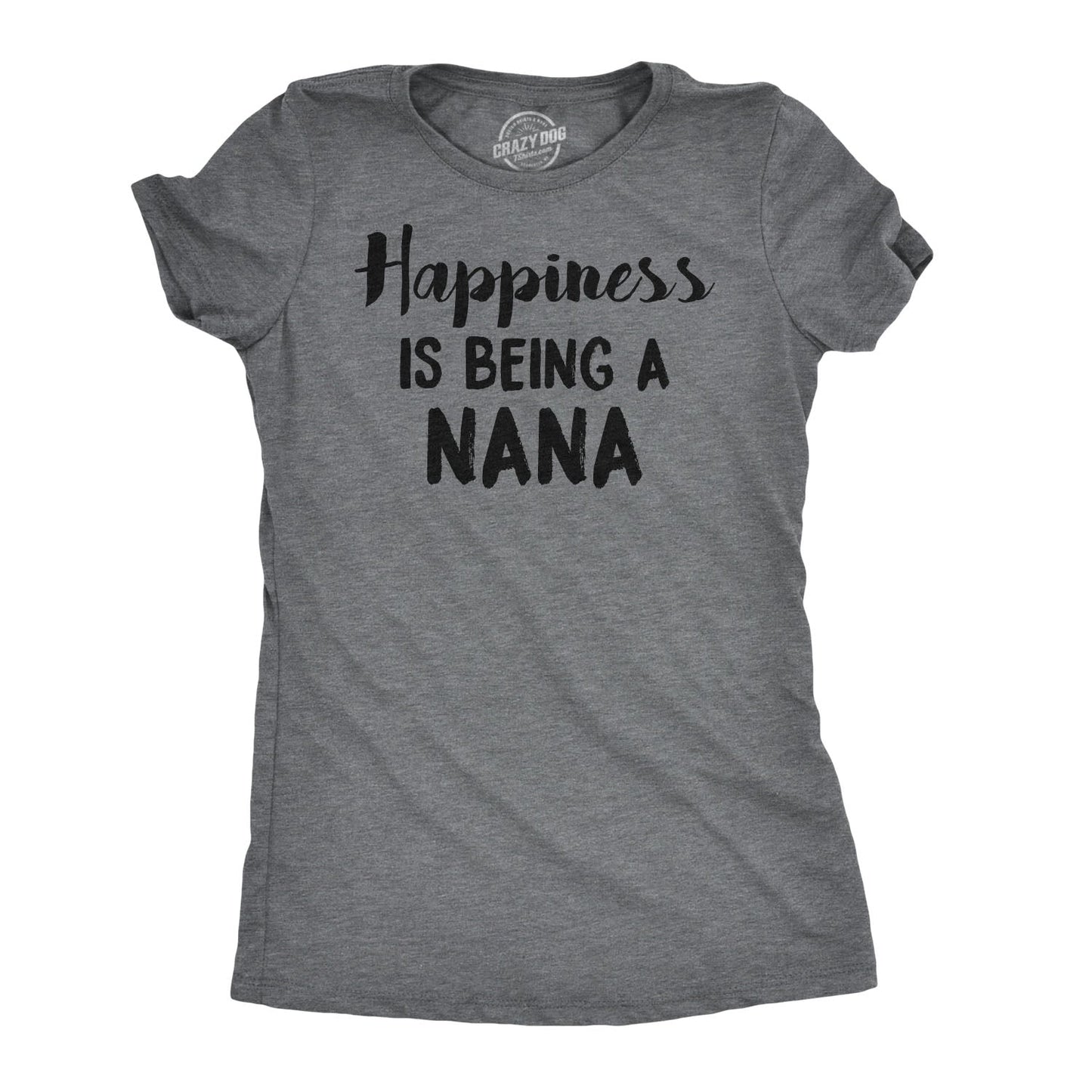Happiness Is Being A Nana Women's T Shirt Hoodie, Sweatshirt | InkThreadWorks.com (Image 1)
