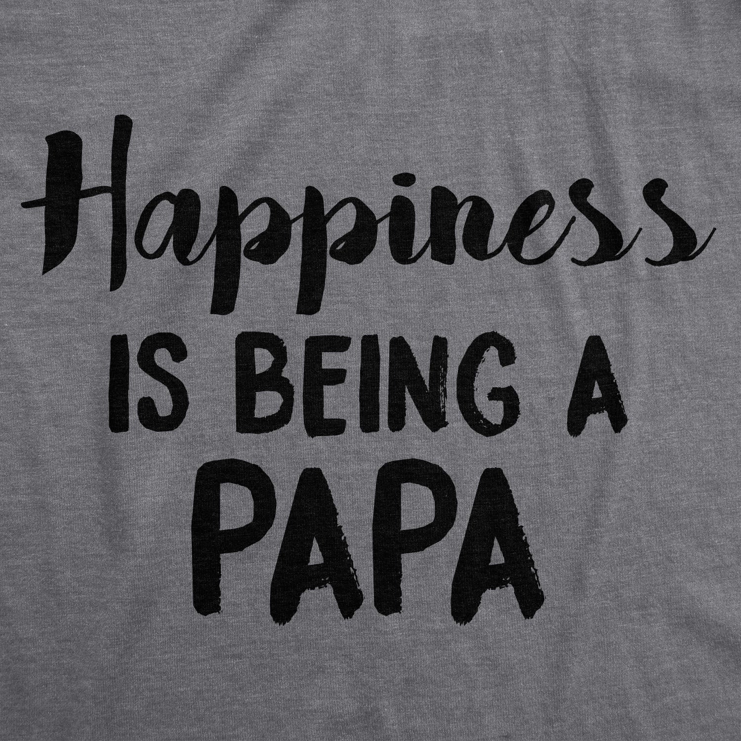 Happiness Is Being a Papa Men's T Shirt Hoodie, Sweatshirt | InkThreadWorks.com (Image 2)