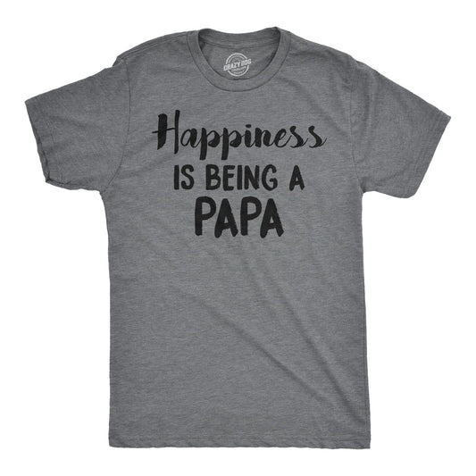 Happiness Is Being a Papa Men's T Shirt Hoodie, Sweatshirt | InkThreadWorks.com (Image 1)