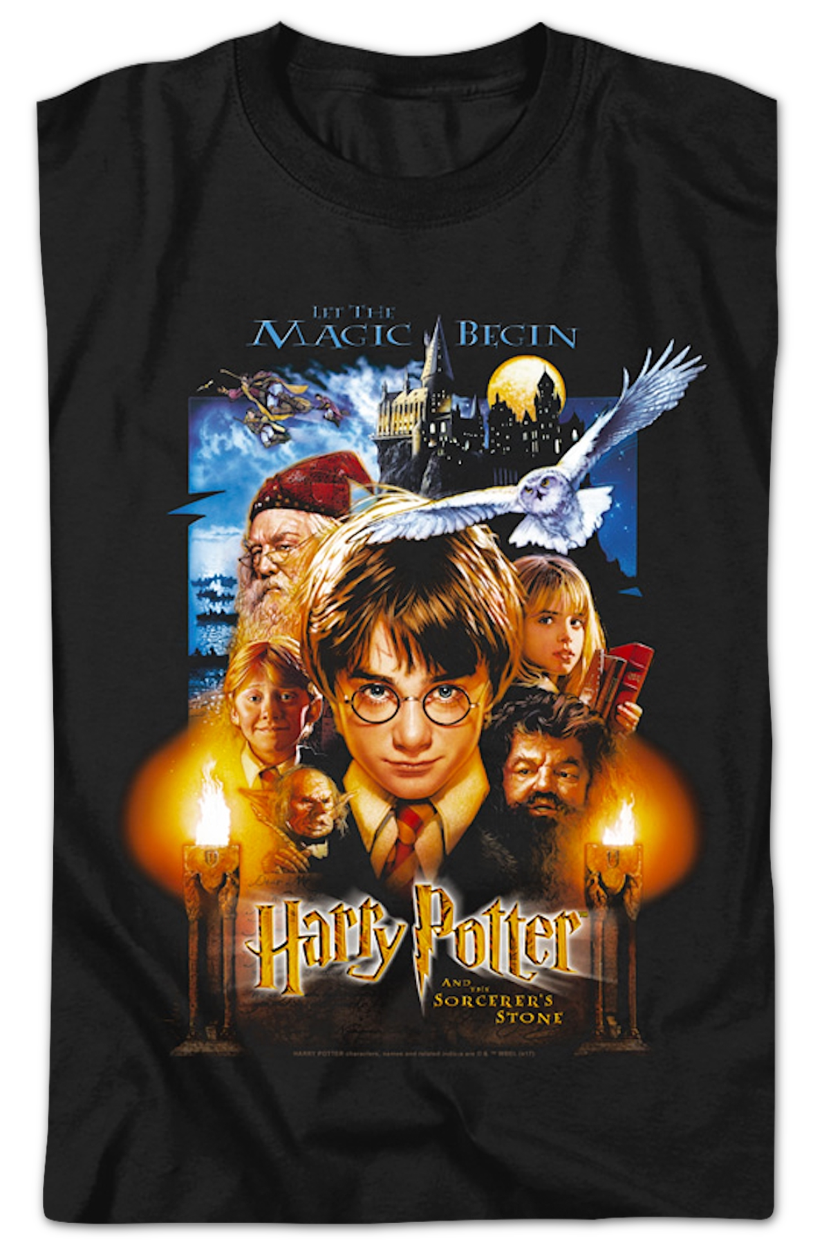 Harry Potter And The Sorcerer's Stone Poster Harry Potter T-Shirt