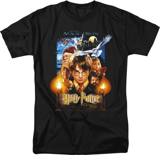 Harry Potter And The Sorcerer's Stone Poster Harry Potter T-Shirt