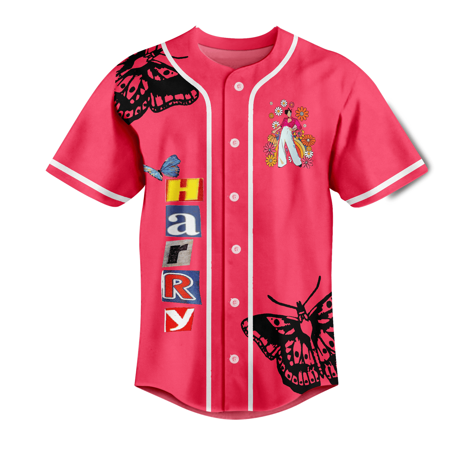 Harry Styles Love On Your Hot Pink Baseball Jersey