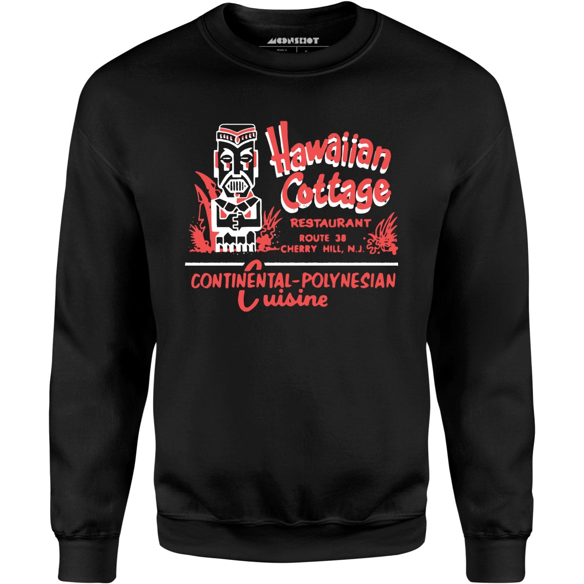 Hawaiian Cottage - Cherry Hill, NJ - Vintage Tiki Bar - Unisex Sweatshirt