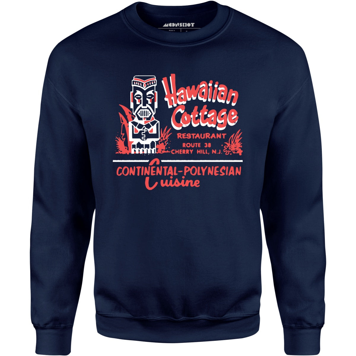 Hawaiian Cottage - Cherry Hill, NJ - Vintage Tiki Bar - Unisex Sweatshirt