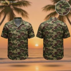 Tactical Hawaiian Shirt Military Combat Style Button-Up Unisex Beach Resort Shirt