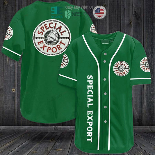 BEST Heileman's Special Export logo green Baseball Jersey