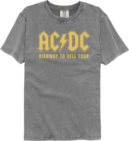 Highway To Hell Tour ACDC Comfort Colors Brand T-Shirt