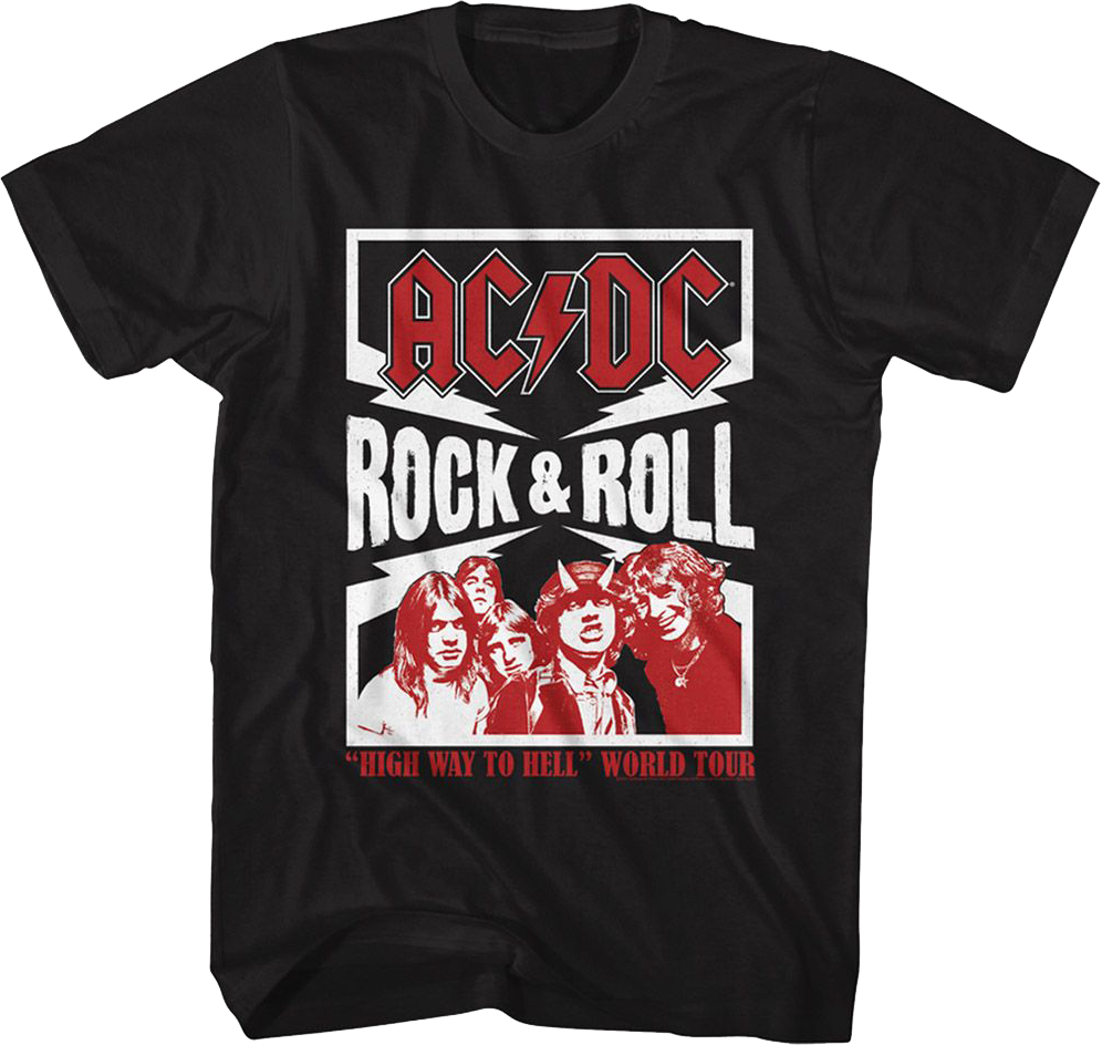 Highway To Hell World Tour ACDC Shirt