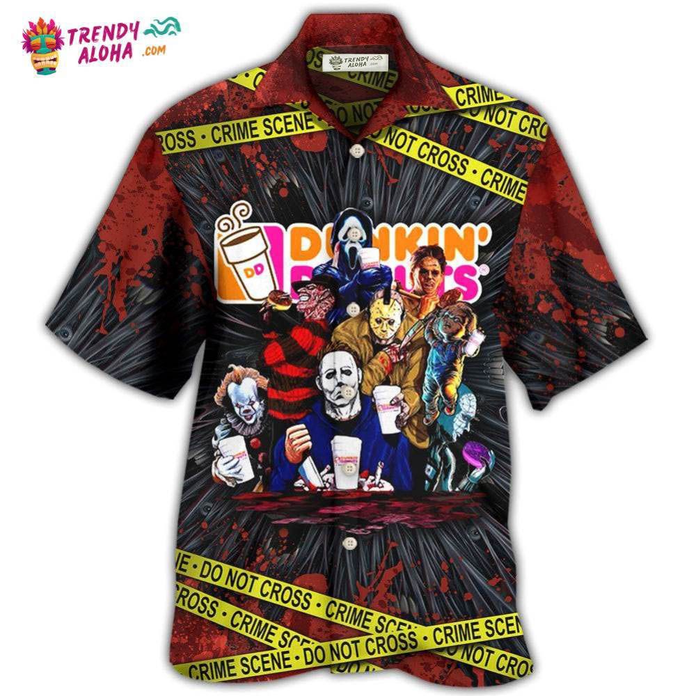 Horror Movie Characters Funny Hawaiian Shirt - Trendy Aloha