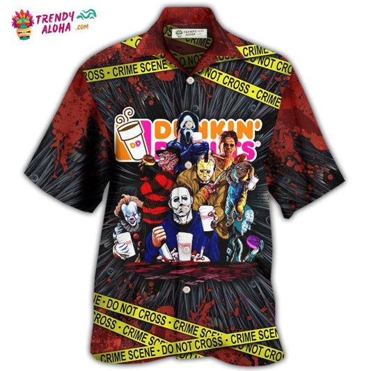 Horror Movie Characters Funny Hawaiian Shirt - Trendy Aloha