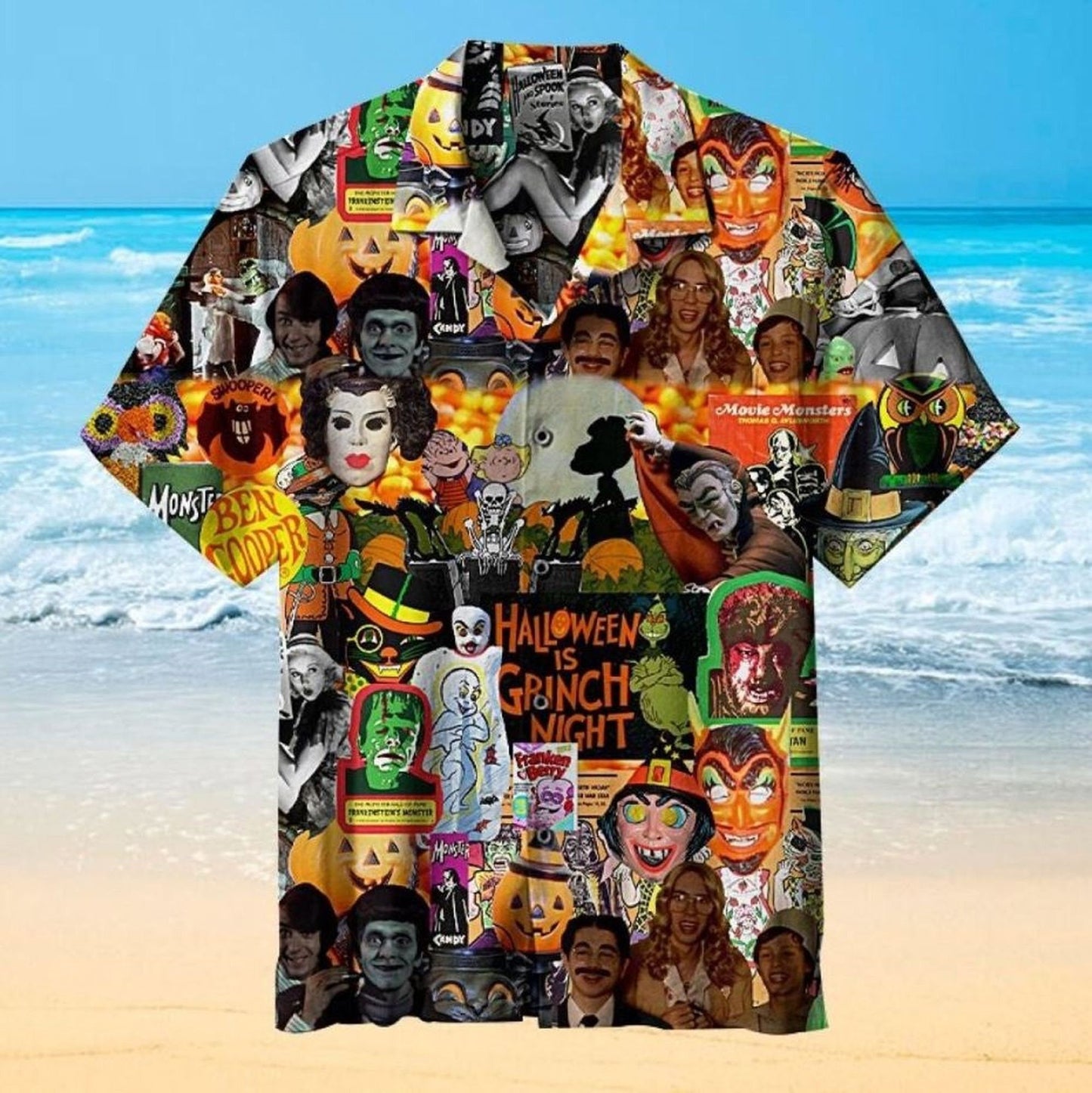 Horror Scary Halloween Carving Party Trendy Hawaiian Shirt
