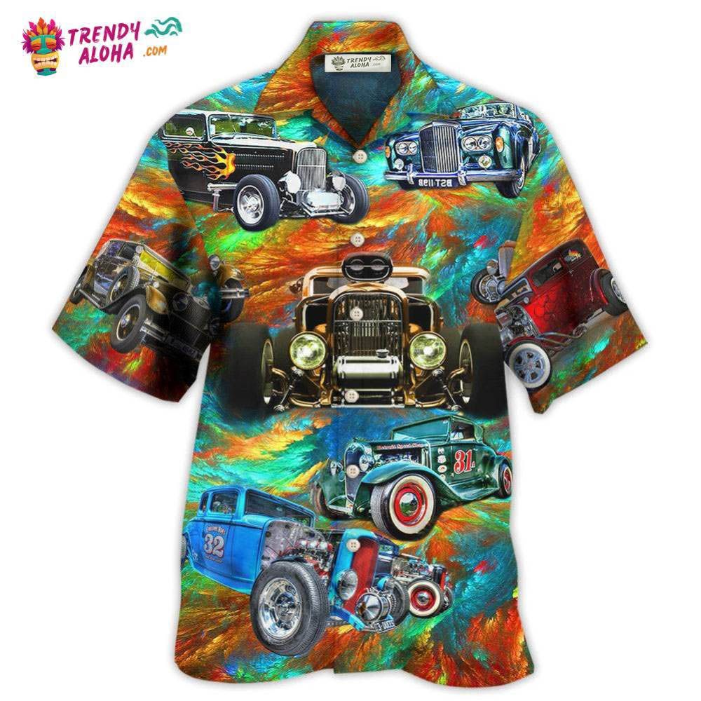 Hot Rod Car How To Ride A Hot Rod Hawaiian Shirt - Trendy Aloha