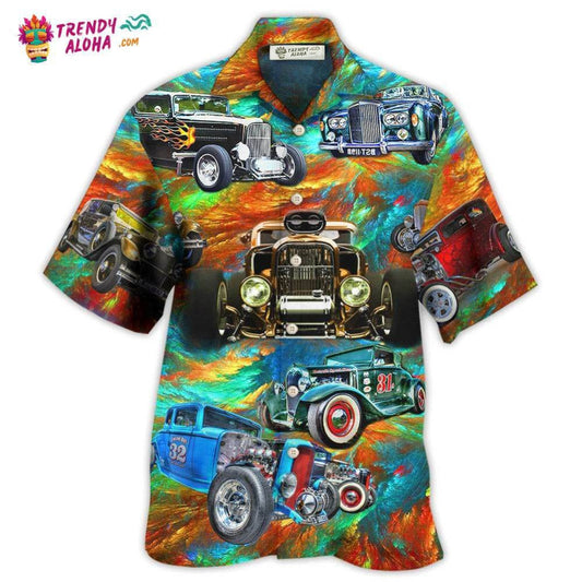 Hot Rod Car How To Ride A Hot Rod Hawaiian Shirt - Trendy Aloha