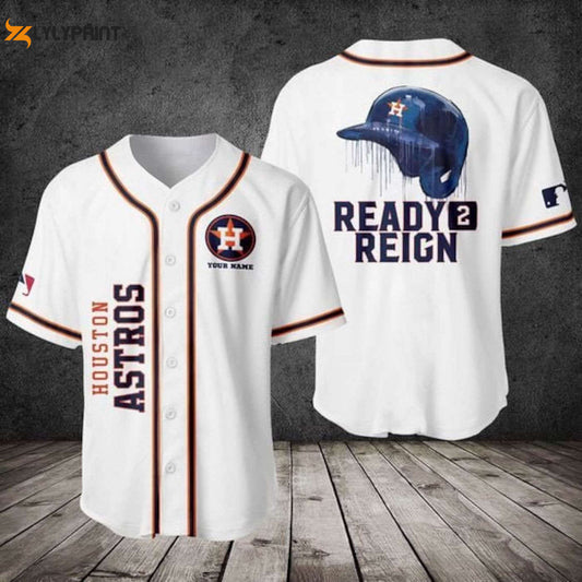 Houston Astros Ready Reign Baseball Jersey - Perfect MLB Team Gift for Baseball Fans! - Gift for Men Women - lylyprint.com