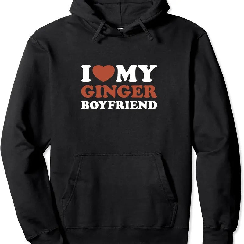i love my ginger friend Hoodie | Unisex Hooded Sweatshirt T-Shirts | InkThreadWorks.com
