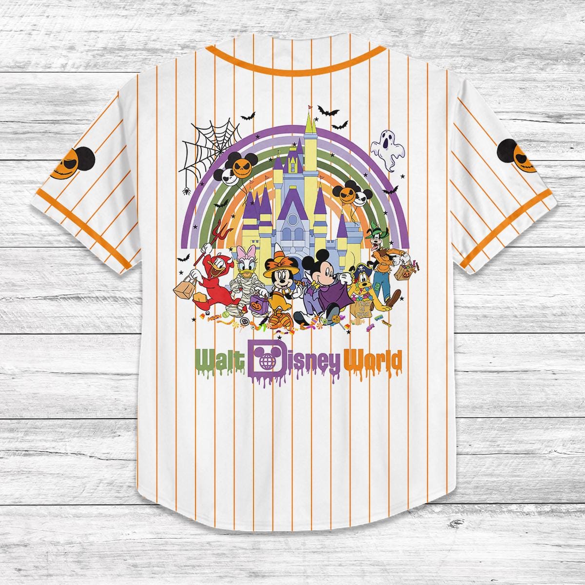 Custom Disney Trip 2025 Baseball Jersey, Family Matching Disney Shirt, Halloween Disney World Jersey, Personalized Disney Outfit
