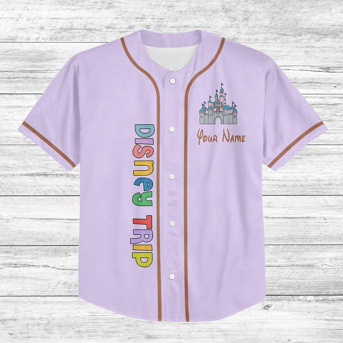 Custom Disney Baseball Jersey, Family Disney Trip 2025 Shirt, Matching Disney Outfits, Personalized Disney World Jersey
