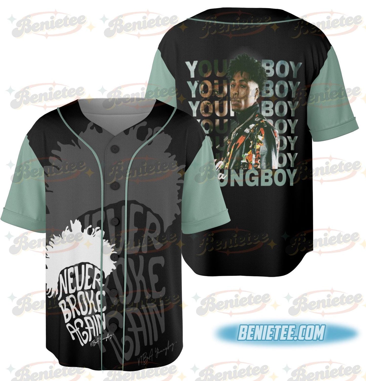 Vintage Youngboy Masa Tour Baseball Jersey, Rap Hip Hop Music Jersey