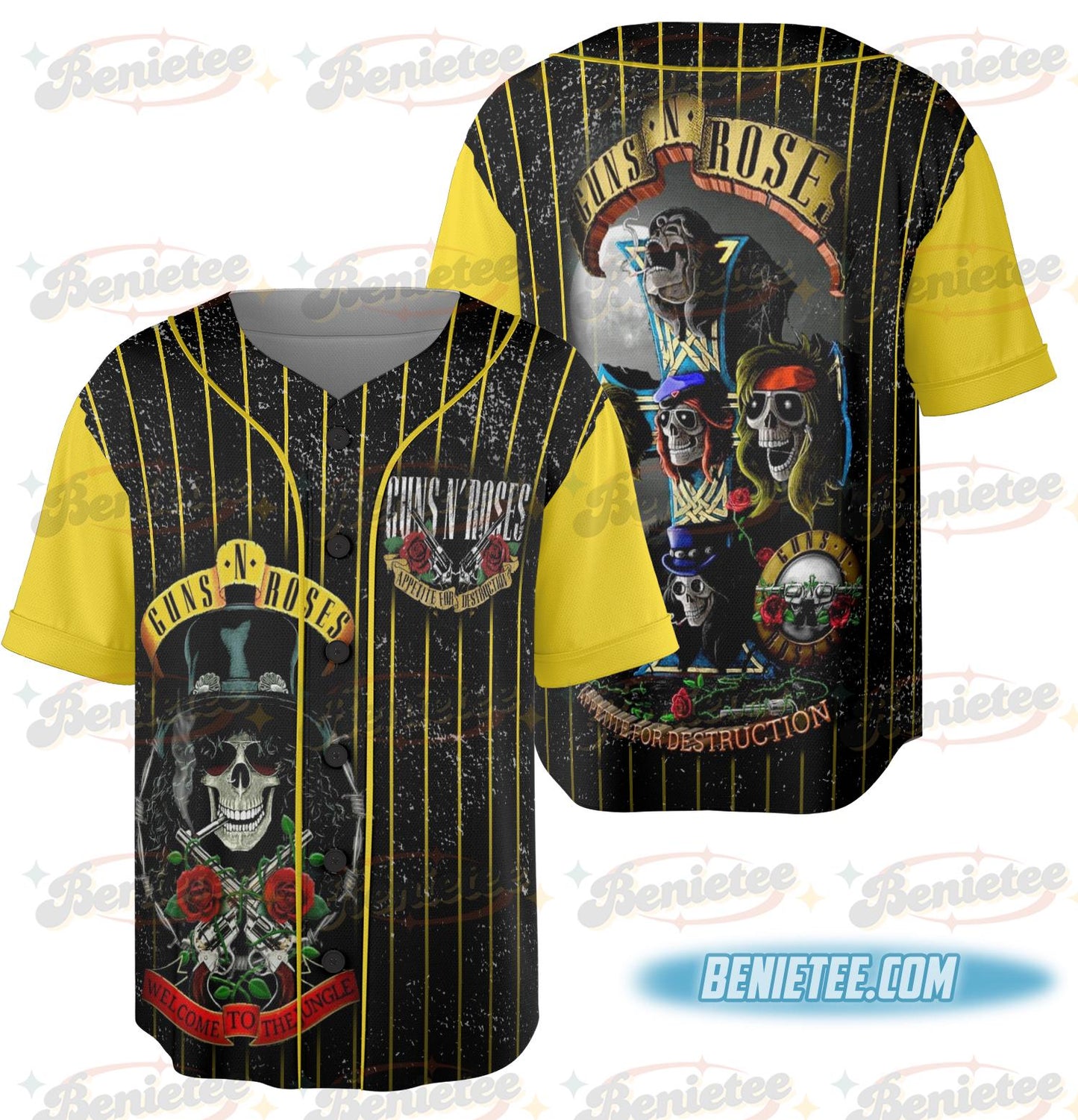 Vintage Rocker Jersey, Guns N' Roses Appetite for Destruction Jersey