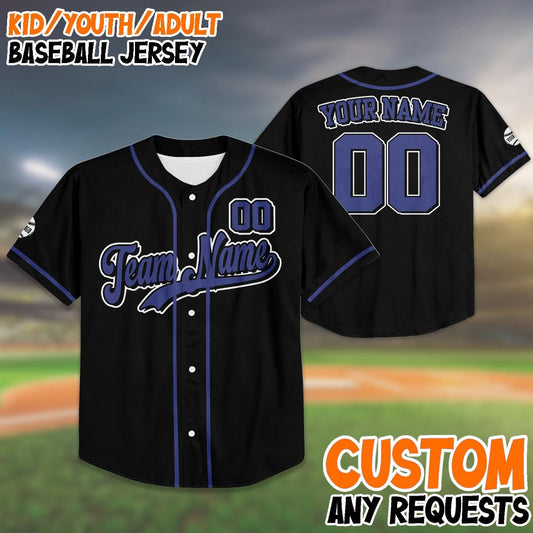 Custom Baseball Jersey Matching Outfits, Personalized Team Uniform Shirt for Kids, Youth, Adults, Family Team-Up Gift, Disney Trip 2025