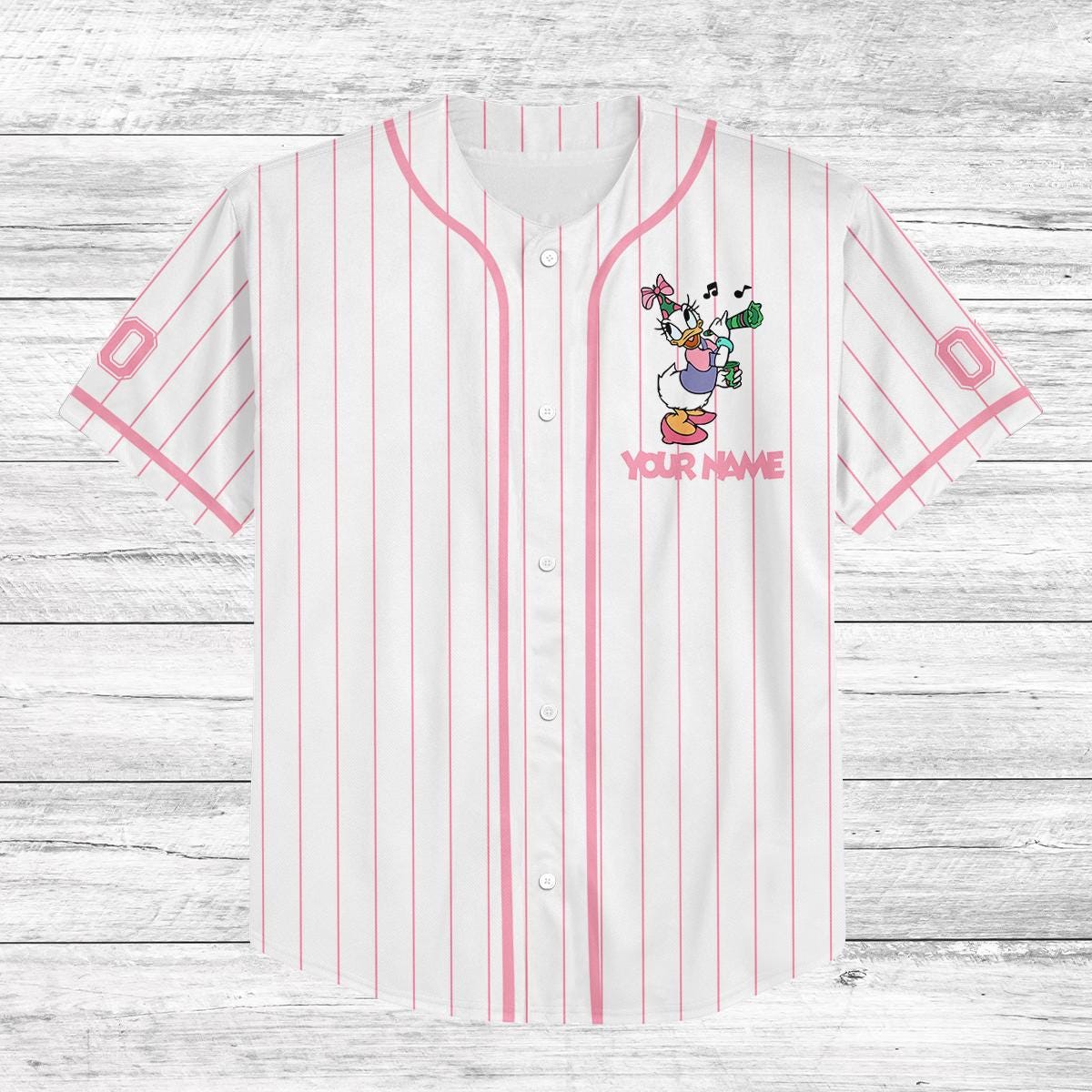 Custom Daisy Birthday Baseball Jersey, Disney Trip 2025 Shirt, Personalized Gift for Girls, Matching Family Vacation Outfit