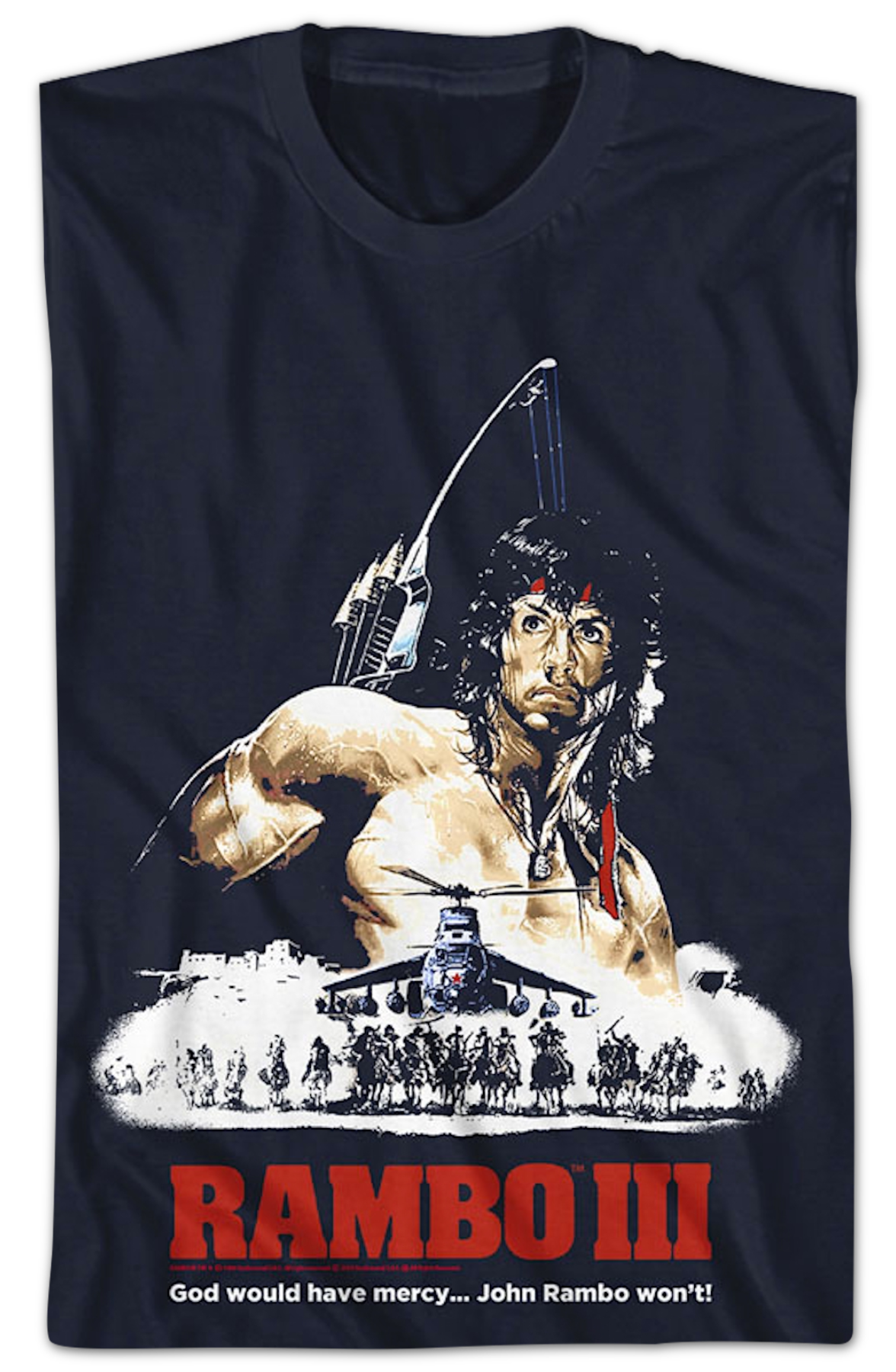 Illustrated Poster Rambo III T-Shirt