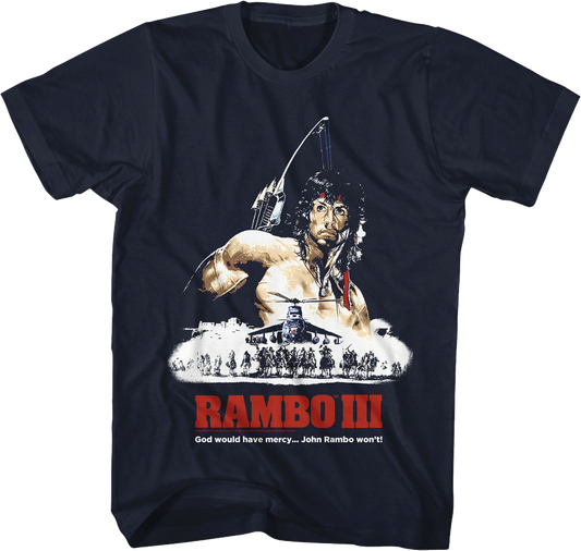 Illustrated Poster Rambo III T-Shirt