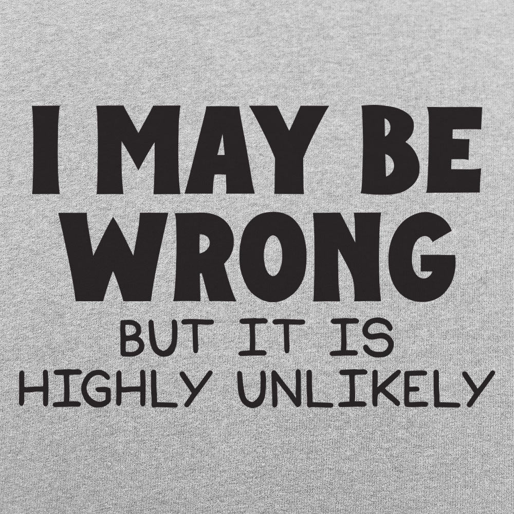 I May Be Wrong